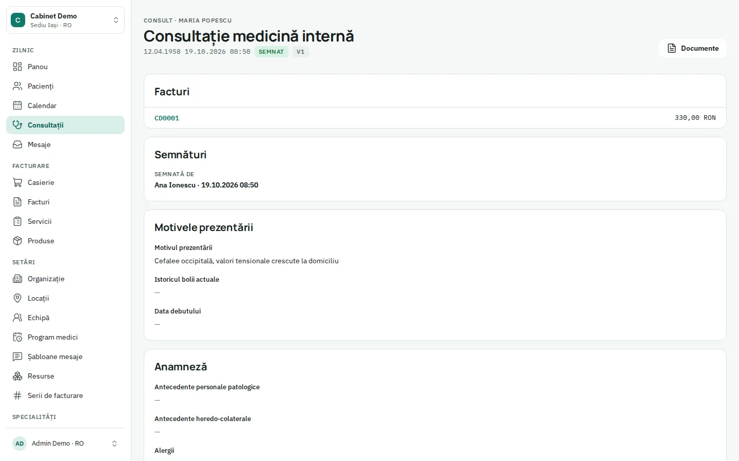 Controale de nefrologie cu eGFR calculat din fișă